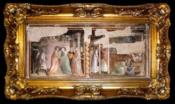 framed  GADDI, Taddeo Life of the Virgin (detail) dwry, ta009-2